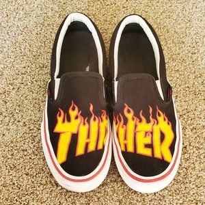 Thrasher x Vans Slip On Skater Shoe